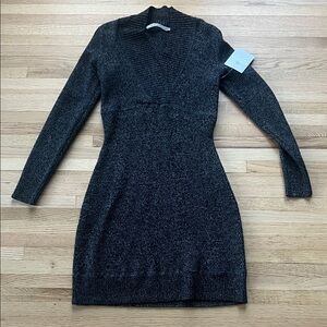 Athleta Charcoal Wool Sweater Dress, XS, NWT